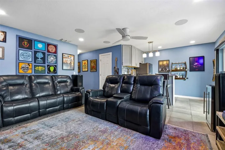Alternate view in ground floor entertainment room.