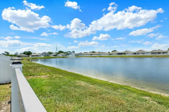 Walking trail along the water