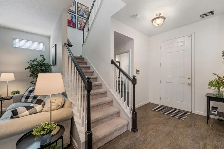 Elegant Staircase with Wood Balusters