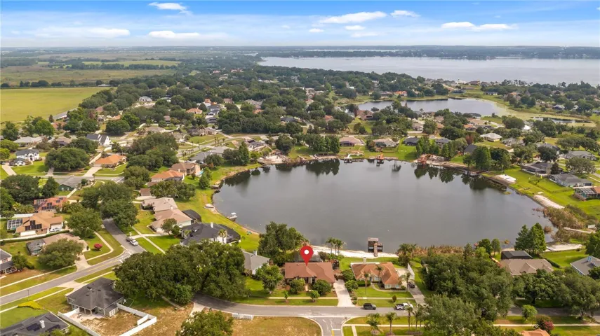 Aerial view of 11136 Lake Katherine Circle Clermont, FL 34711