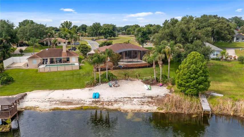 Aerial rear view of 11136 Lake Katherine Circle Clermont, FL 34711