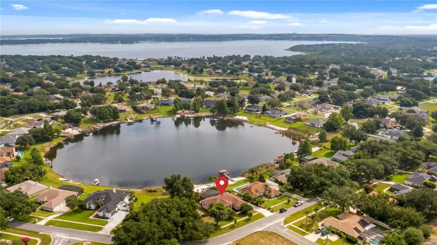 Aerial view of 11136 Lake Katherine Circle Clermont, FL 34711