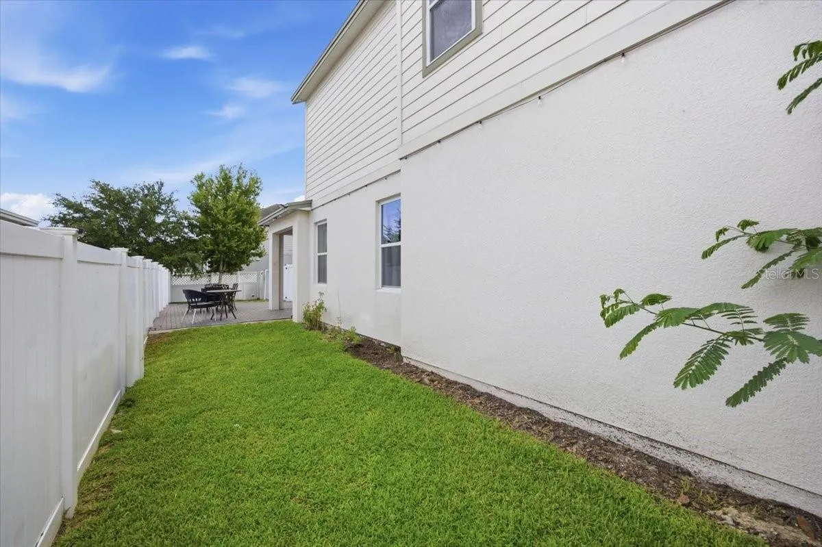 Fenced yard