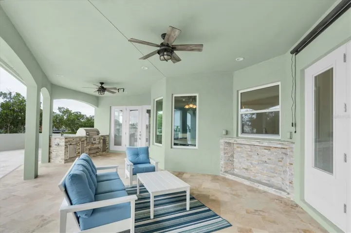 Outdoor seating area