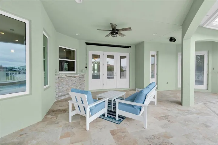 Outdoor seating area