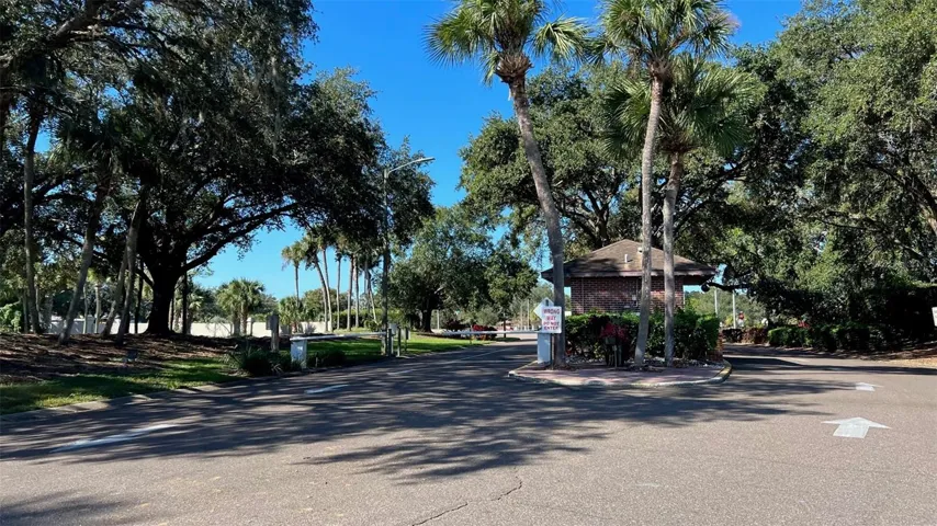 Guard station at entrance