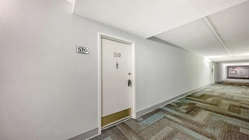 Front door and hallway