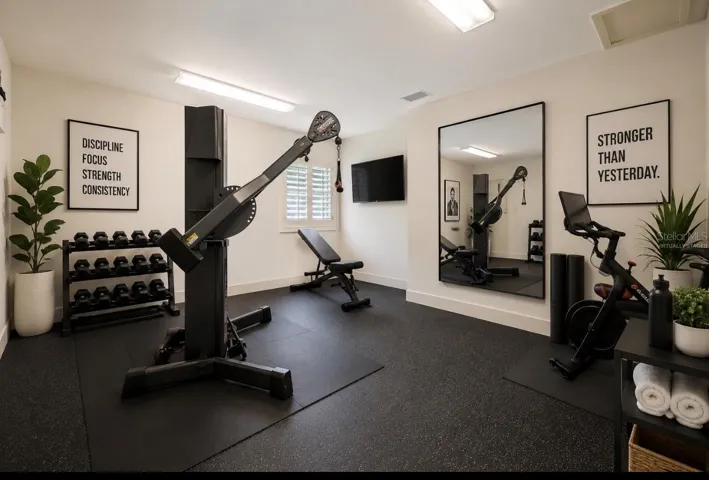 Home Gym/Virtually Staged
