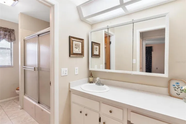 Bathroom on Main Living area features shower/tub combo