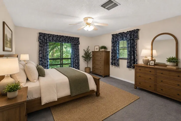 Primary Bedroom with sliders leading to balcony