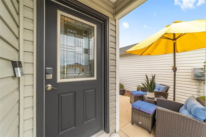 Open walkway and patio
