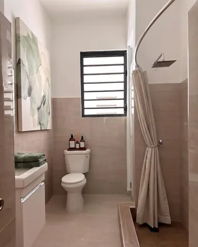Bathroom - Furniture shown for illustrative purposes only.