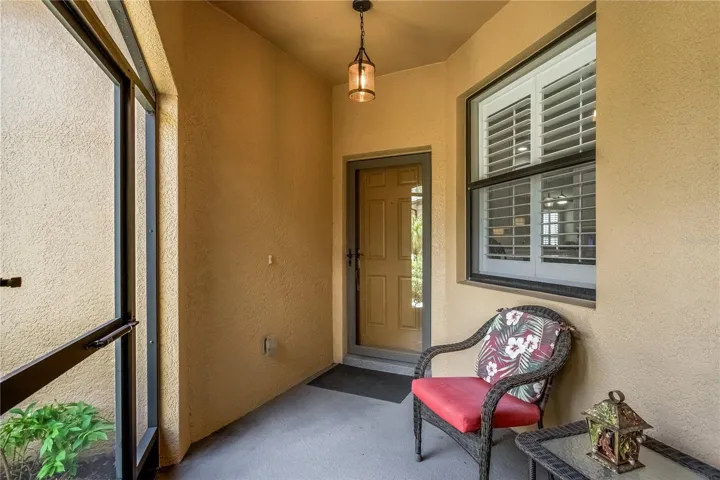 Front door under cover