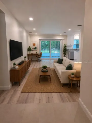 living room-virtually staged
