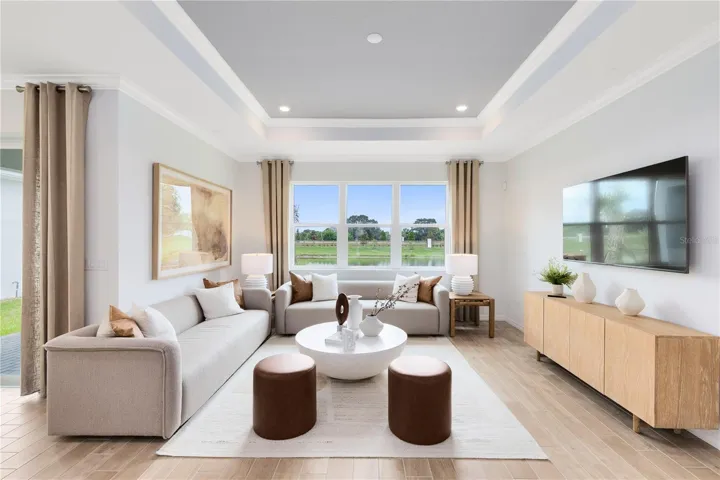 Model Home Design Only. Pictures and furnishings are for illustrative purposes only. Elevations, colors and options may vary. Furniture is for model home staging only.