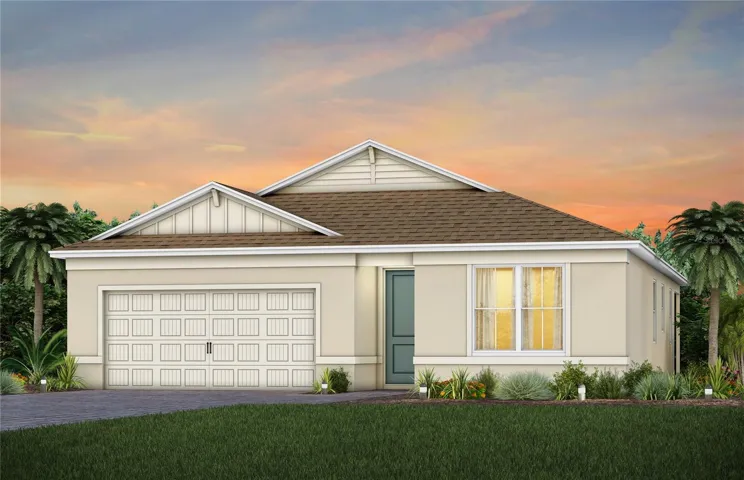 Exterior Design. Artistic rendering for this new construction home. Pictures are for illustrative purposes only. Elevations, colors and options may vary.