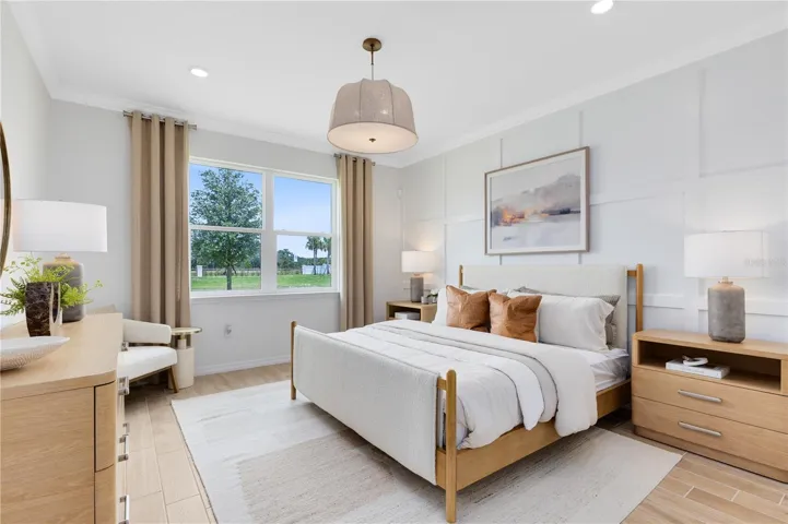 Model Home Design Only. Pictures and furnishings are for illustrative purposes only. Elevations, colors and options may vary. Furniture is for model home staging only.