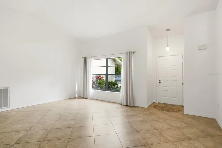 living room & front entry way