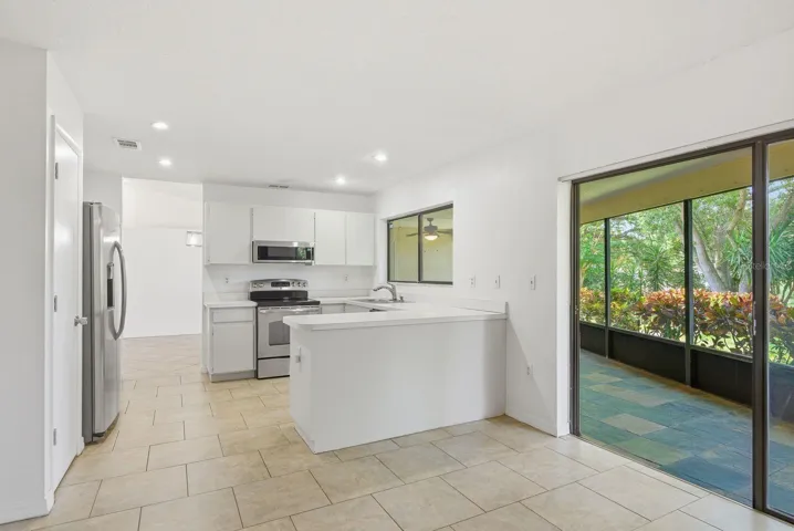 family room & kitchen