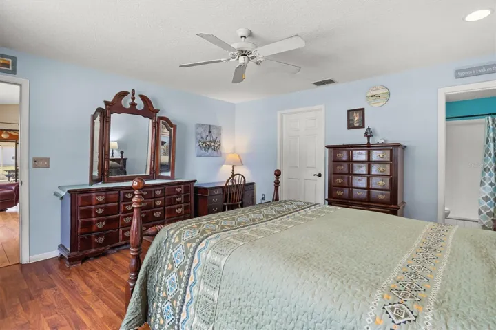 Primary bedroom with walk-in closet and en-suite bathroom