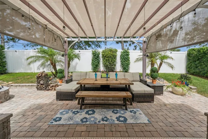 Covered Seating Area