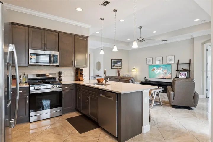 View of the Kitchen & Great Room areas
