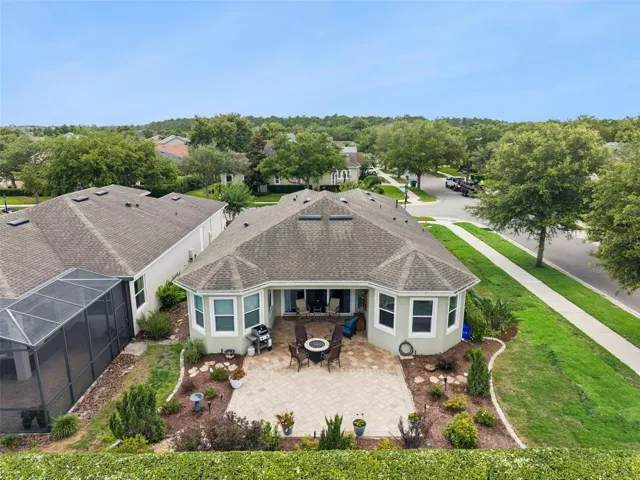 Aerial view of home's location from the rear
