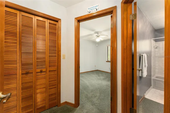 Extra closet space in the hallway