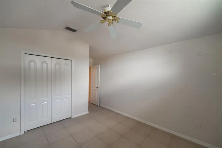 2nd Bedroom view of Closet