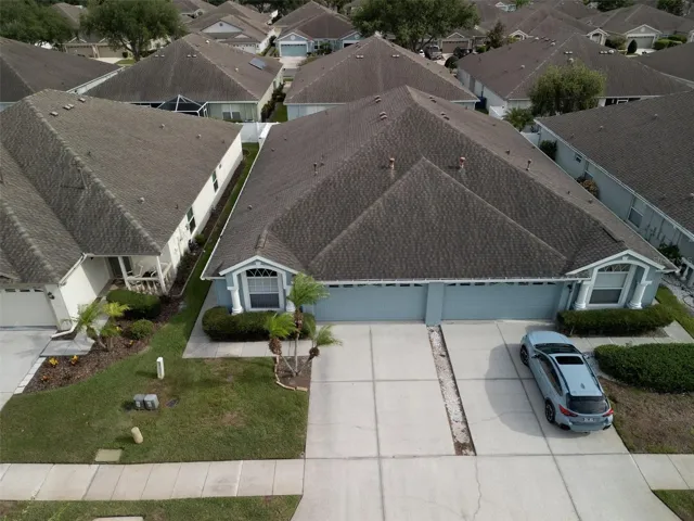 Upper view of the 2 attached villas - the one on the left is this unit.