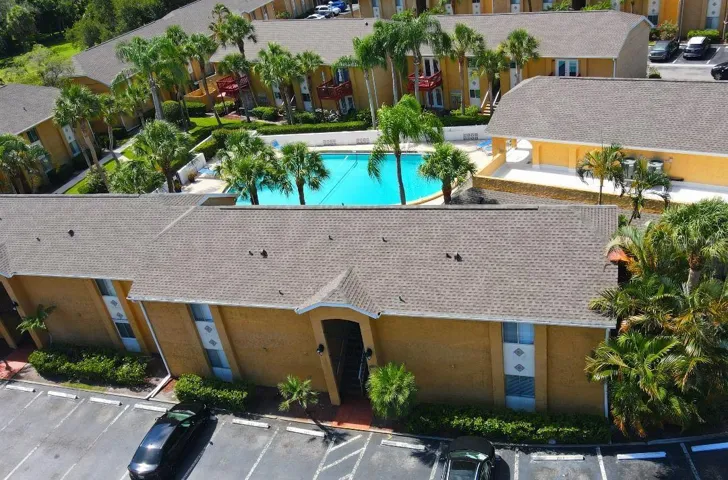 Aerial of building