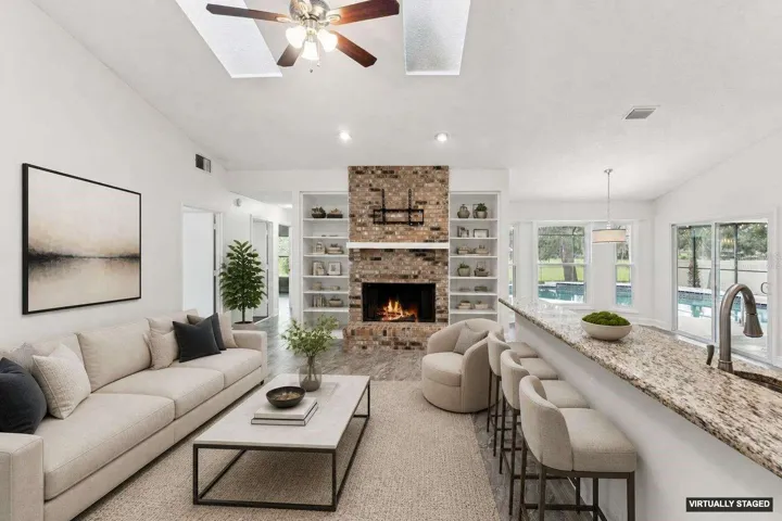 *Virtually Staged* Family room