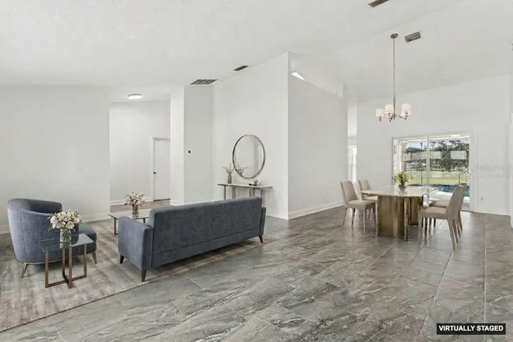 *Virtually Staged* Formal living &amp; dining