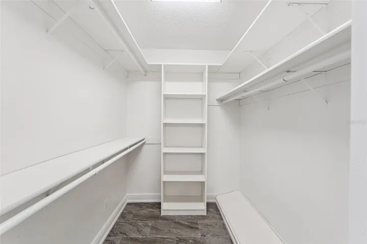 Primary closet with built ins