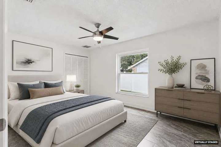 *Virtually Staged* Bedroom