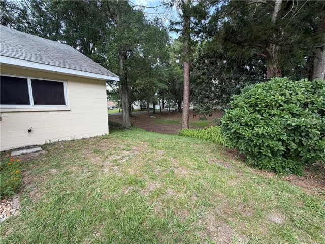 Looking toward green space next to the Villa