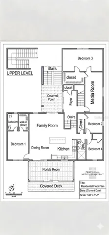 2nd Floor Layout with almost 2,700 sq ft