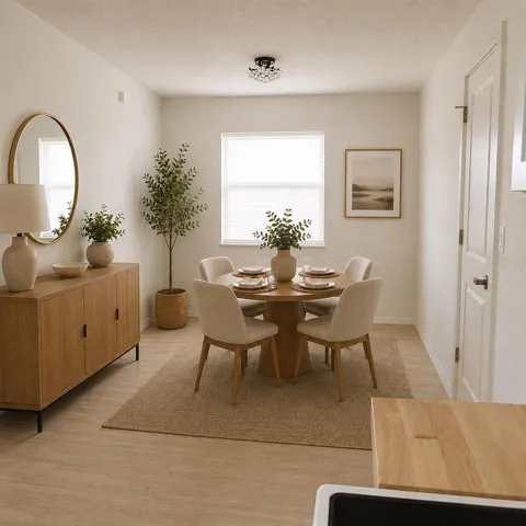 Virtually Staged. 1st Floor In-Law Suite Dining Room