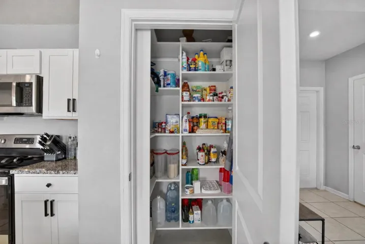 PANTRY WITH CUSTOM SHELVES