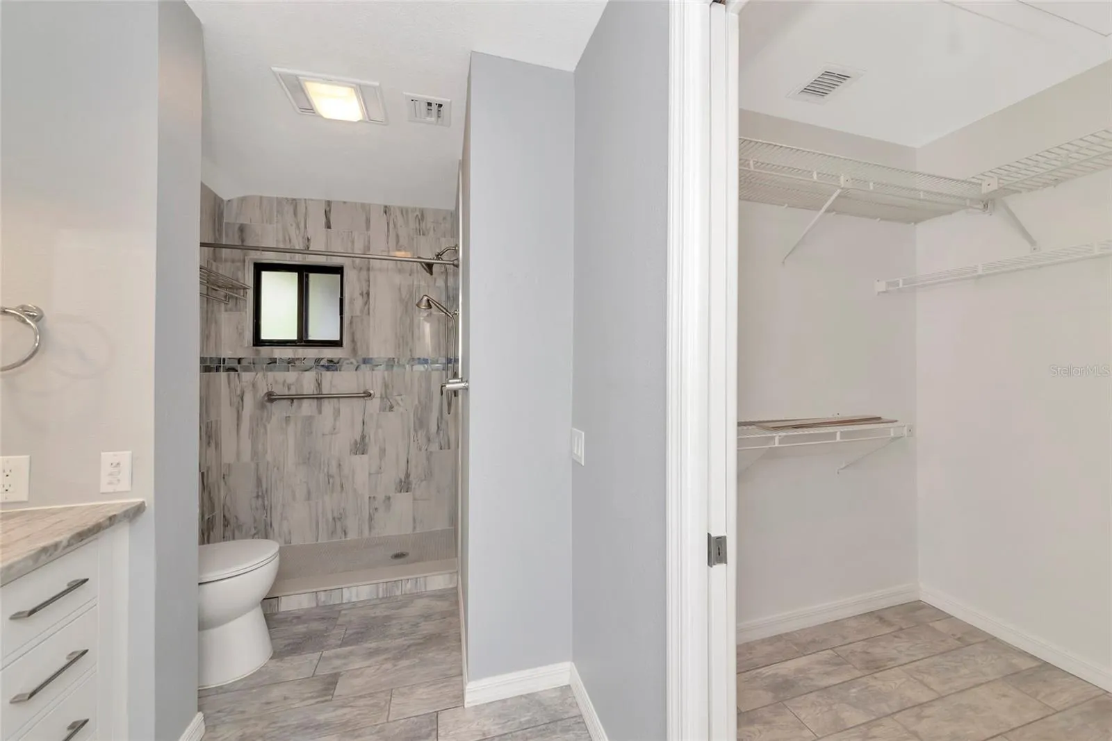Primary Bath and Walk In Closet
