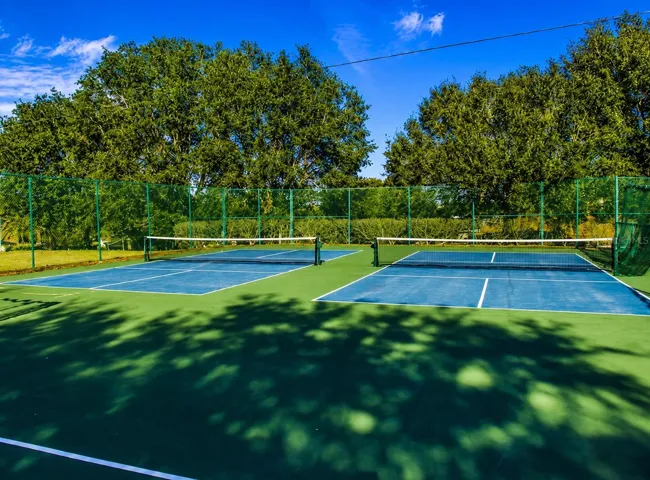 Community pickleball/tennis court