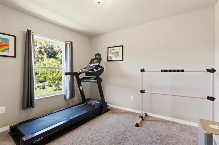 Downstairs 2nd Bedroom...Great for Multigenerational Living, Office, Workout Room or Den