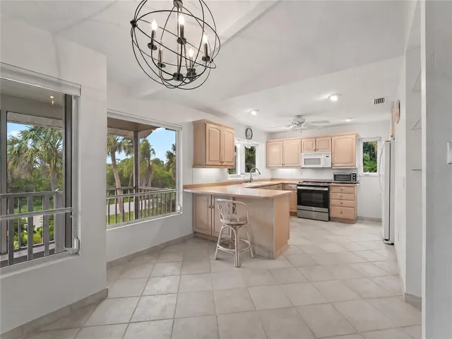 from dining area looking into kitchen