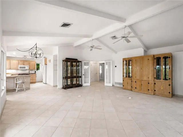 Open concept between kitchen and great room