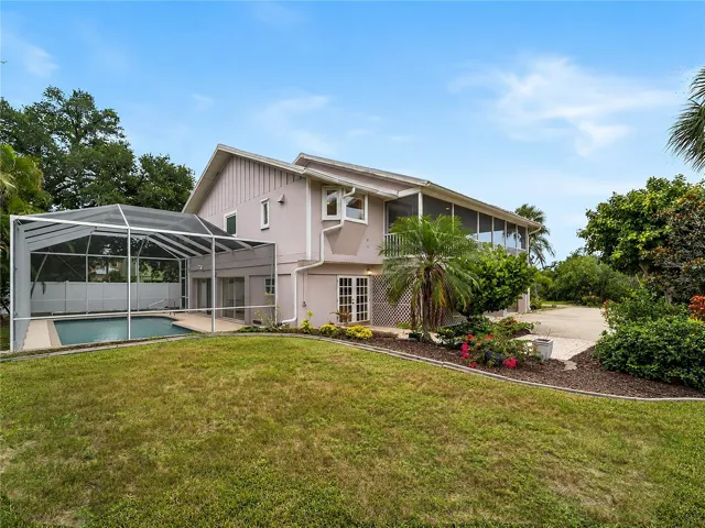 Mature tropical landscaping