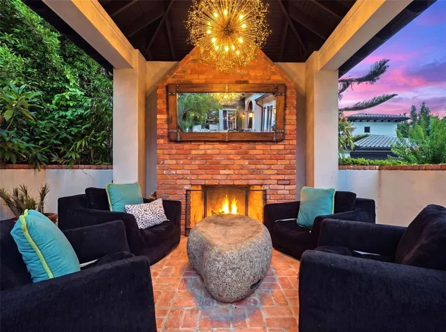 Poolside Cabana with Fireplace