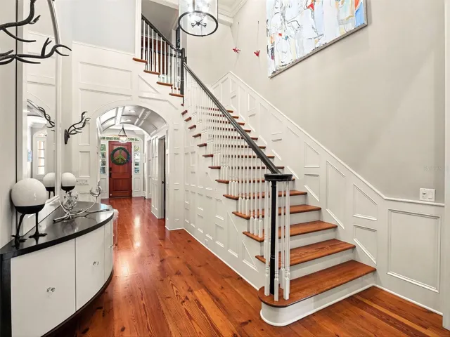Foyer with Rear-Access Staircase