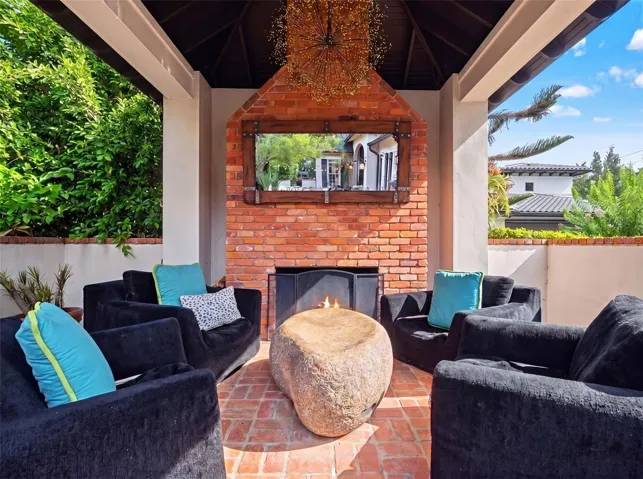 Poolside Cabana with Fireplace