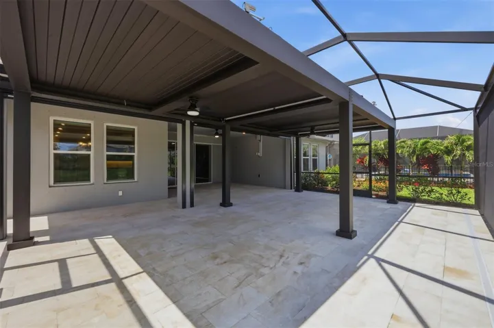Rear Patio and Pergola