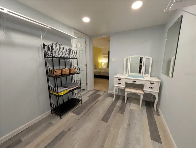 Reconfigured existing closet dramatically-room for everything now.